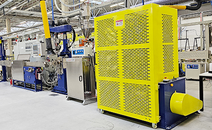 Machine d'extrusion d'isolation de fil