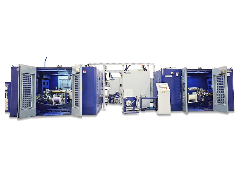 Machine de torsion de paire de torsion arrière de type divisé pour câble réseau