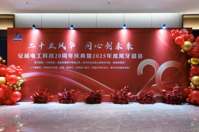 Célébrer le 20e anniversaire de Gemwell Electrical Machinery et créer l'avenir ensemble – Gala de fin d'année 2025